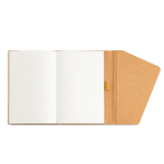 Carnet couverture type liège et fermeture magnétique A5 pages blanches Vue 1