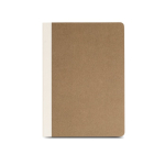 Bloc-notes couverture en carton de fibres naturelles A5 papier 80 g/m² couleur marron