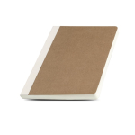Bloc-notes couverture en carton de fibres naturelles A5 papier 80 g/m² couleur marron Vue 1