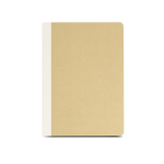 Bloc-notes couverture en carton de fibres naturelles A5 papier 80 g/m² couleur beige