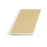 Bloc-notes couverture en carton de fibres naturelles A5 papier 80 g/m² couleur beige Vue 1