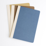 Bloc-notes couverture en carton de fibres naturelles A5 papier 80 g/m² vue plusieurs couleurs