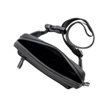 Banane en cuir synthétique imperméable avec deux compartiments couleur noir vue 2
