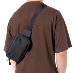 Banane en cuir synthétique imperméable avec deux compartiments Vue 1
