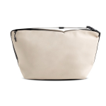 Sac isotherme en cuir synthétique de 13L ruban sur la fermeture éclair couleur beige