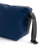 Sac isotherme en cuir synthétique de 13L ruban sur la fermeture éclair couleur bleu marine vue 2
