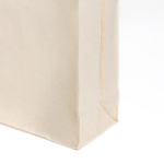 Sac en coton avec soufflet complet pour plus de capacité 140 g/m²