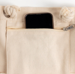 Grand sac en toile avec anses en corde, idéal pour l’été, 220 g/m²