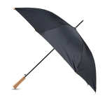 Parapluie automatique à 8 panneaux avec poignée en bois, Ø106 cm couleur noir vue 11