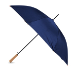 Parapluie automatique à 8 panneaux avec poignée en bois, Ø106 cm couleur bleu marine