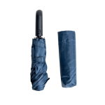 Parapluie pliant à 8 panneaux avec poignée style mousqueton, Ø100 cm couleur bleu marine vue 2