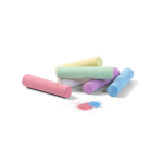 Boîte en carton avec 6 grosses craies de coloriage couleur multicolore troisième vue