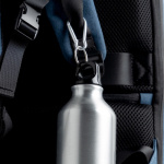 Gourde en aluminium recyclé avec mousqueton sur le bouchon, 400 ml