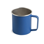 Tasse en acier inoxydable recyclé au design moderne avec anse, 400 ml couleur bleu roi Vue 1