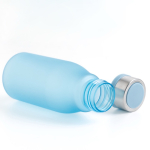 Gourde en plastique recyclé finition mate avec mousqueton, 350 ml