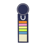 Marque-page en carton avec bandes adhésives colorées couleur bleu première vue