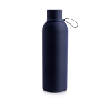 Gourde isotherme en acier inoxydable avec finition gomme, 500 ml couleur bleu roi