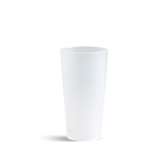 Gobelet réutilisable en plastique, fabriqué en UE, 400 ml couleur translucide