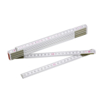 Règle pliable en bois avec certificat d'examen CE, 2M couleur blanc première vue