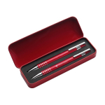 Étui métal avec 1 portemine et 1 stylo encre noire deuxième vue