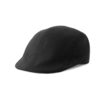 Casquette plate en coton brossé au toucher doux, 280 g/m² couleur noir vue 11