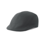 Casquette plate en coton brossé au toucher doux, 280 g/m² couleur gris foncé