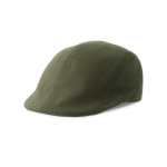 Casquette plate en coton brossé au toucher doux, 280 g/m² couleur vert olive