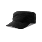 Casquette militaire en coton avec visière et velcro, 280 g/m² couleur noir vue 11