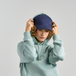 Casquette militaire en coton avec visière et velcro, 280 g/m²