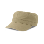 Casquette militaire à bord semi-courbé en coton écologique, 280 g/m² couleur kaki