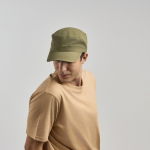 Casquette militaire à bord semi-courbé en coton écologique, 280 g/m² Vue 1