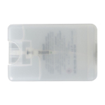 Spray désinfectant mains avec alcool forme rectangulaire couleur transparent deuxième vue