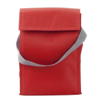 Sac isotherme en polyester avec fermeture supérieure en velcro couleur rouge première vue