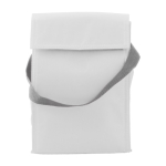 Sac isotherme en polyester avec fermeture supérieure en velcro couleur blanc première vue
