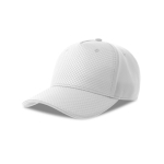 Casquette écologique style automobile avec impression 3D, 230 g/m² couleur blanc