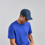 Casquette en polyester recyclé à 6 panneaux, toucher velours 135 g/m² Vue 1