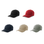 Casquette en polyester recyclé à 6 panneaux, toucher velours 135 g/m² vue détaillée 7