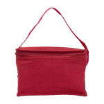 Sac isotherme dans plusieurs couleurs, 6 canettes, poignée assortie couleur rouge première vue