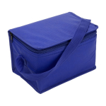 Sac isotherme dans plusieurs couleurs, 6 canettes, poignée assortie couleur bleu ultramarine quatrième vue