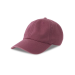 Casquette vintage non structurée en coton recyclé, 260 g/m² couleur bordeaux