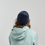 Bonnet en polyester recyclé à double couche avec patch vue 3