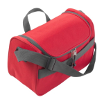 Sac isotherme en polyester avec anse de transport ajustable couleur rouge quatrième vue