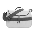 Sac isotherme en polyester avec anse de transport ajustable couleur blanc première vue