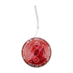 Yo-yo translucide qui s’illumine à l’utilisation, avec cordon blanc couleur rouge première vue