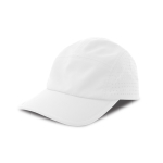 Casquette de sport en polyester recyclé anti-transpiration, 105 g/m² couleur blanc