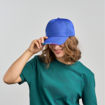 Casquette en polyester recyclé avec visière italienne, 220 g/m² Vue 1