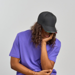Casquette en polyester recyclé avec visière italienne, 220 g/m² vue 4
