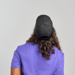 Casquette en polyester recyclé avec visière italienne, 220 g/m²