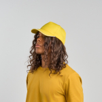 Casquette de baseball à 5 panneaux en polyester recyclé, 220 g/m²