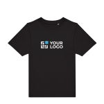T-shirt enfant 100 % coton à manches courtes, 190 g/m² B&C vue avec impression